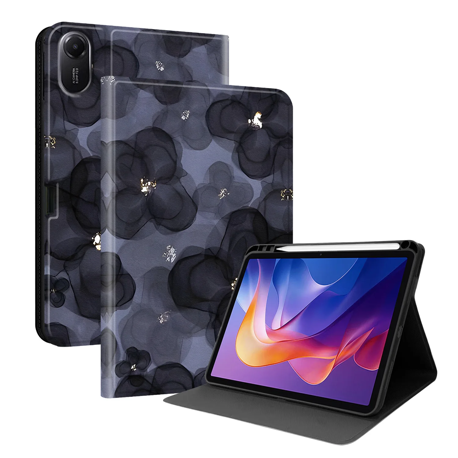 Premium Tablet Stand Cover with Pencil Holder - Universal Fit