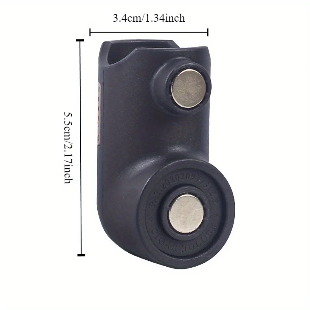 1pc Magnetic Cigar Clip Golf Cart Cigar Holder Portable Plastic Cigar Holder Clip Travel Smoke Groove Random Color Smoking Tool 6