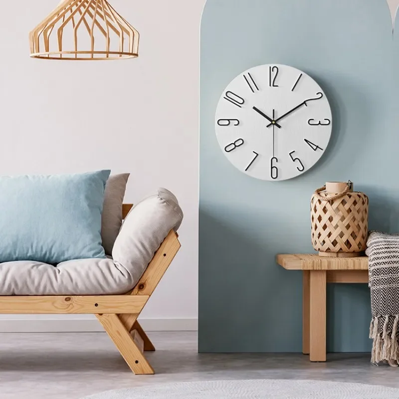 3D Wall Clock 12 inch 30CM Digital Living Room Wall Decor