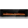 72 Inch Ultra-thin Silent Linear Electric Fireplace, Embedded Wall Mounted Fireplace, 12 Adjustable Flame Colors and Speeds 1