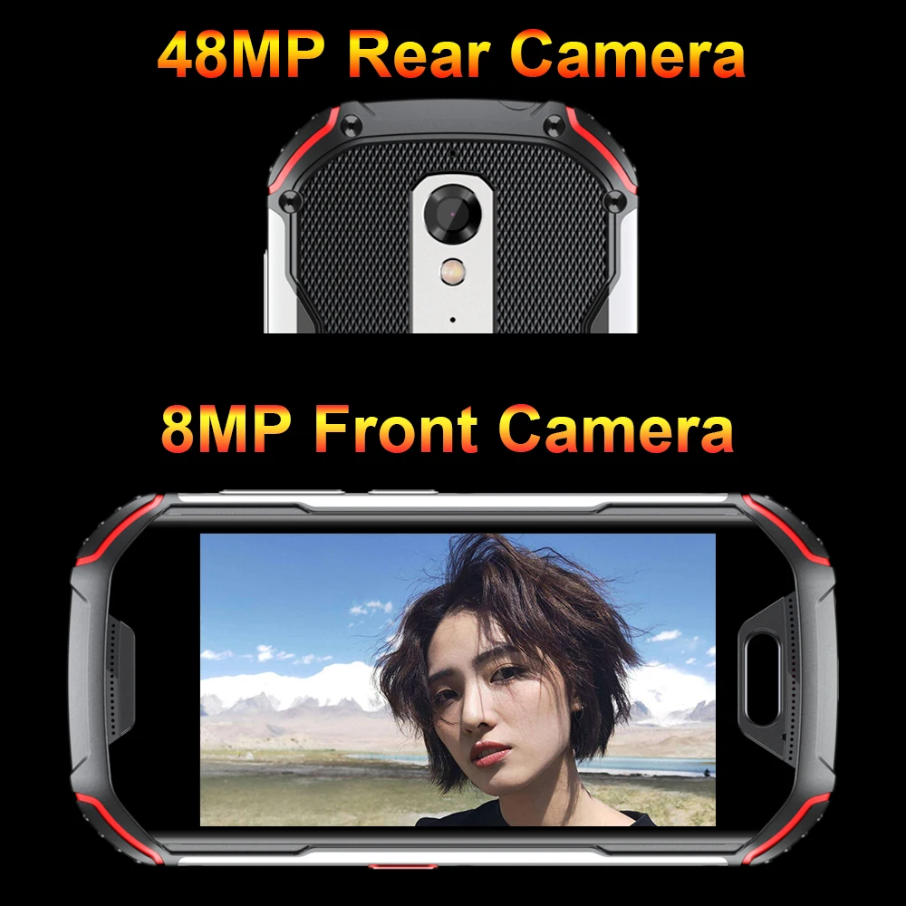 Unihertz Atom L Mobile Phone, Rugged Smartphone ,NFC, 4G LTE, Waterproof, Rugged, Android 11, 48MP, 4300mAh, 6GB + 128GB, IP68 4