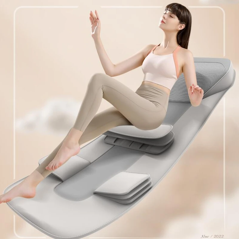 Ultimate Relaxation Massage Mat Cervical to Waist Coverage Air Bag Kneading Electric Heat & Vibration for Body Relief