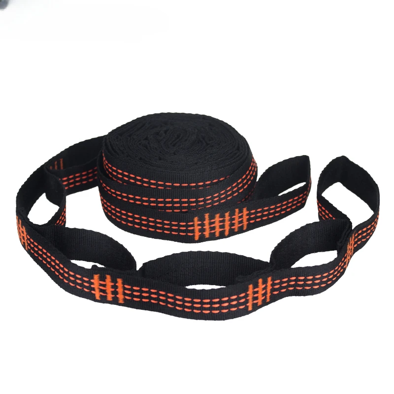 

2Pcs Hammock Straps Special Reinforced Polyester Straps 5/14 Ring High Load-Bearing Barbed Black Outdoor Camping Hammock Straps