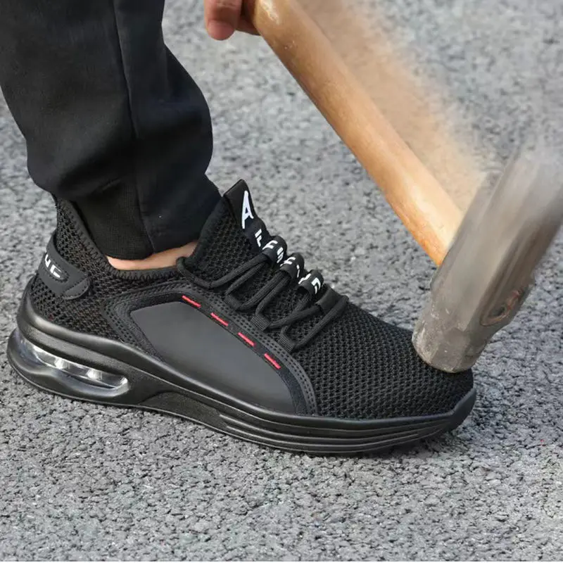 Business Security Boots Safety Shoes for Man Women's steel pointed Work Shoes Black Sports Air Cushion Fashion Special  Sneakers