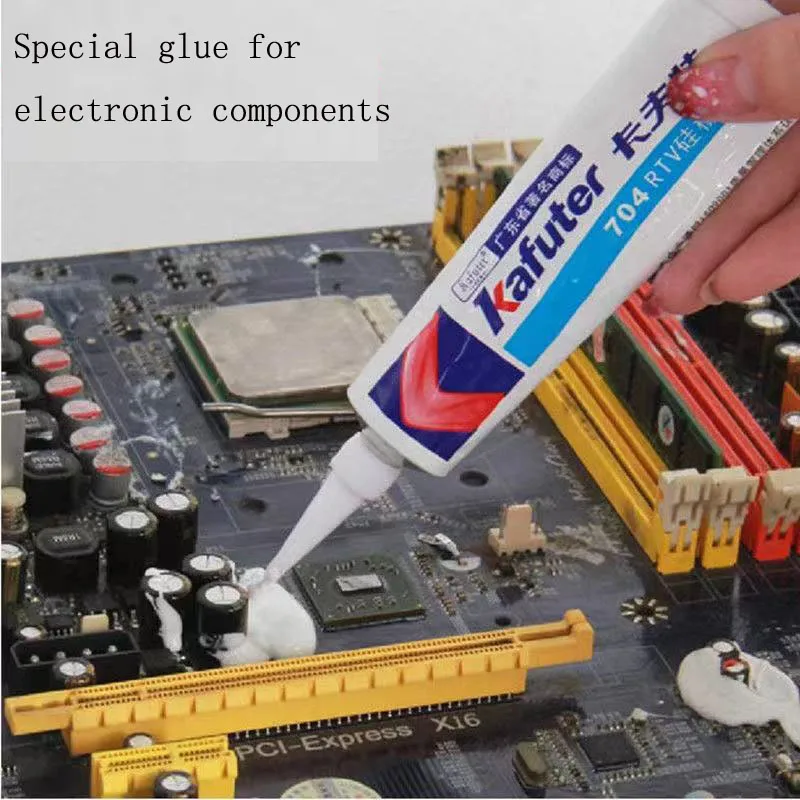 Silicone Sealant Kafuter K-705 704 RTV Silicone Rubber Electronic Glue Sealant Transparent Organo Silicon Insulation Resistance High Temperature silicone glue silicone sealant sealant glue electrical sealant