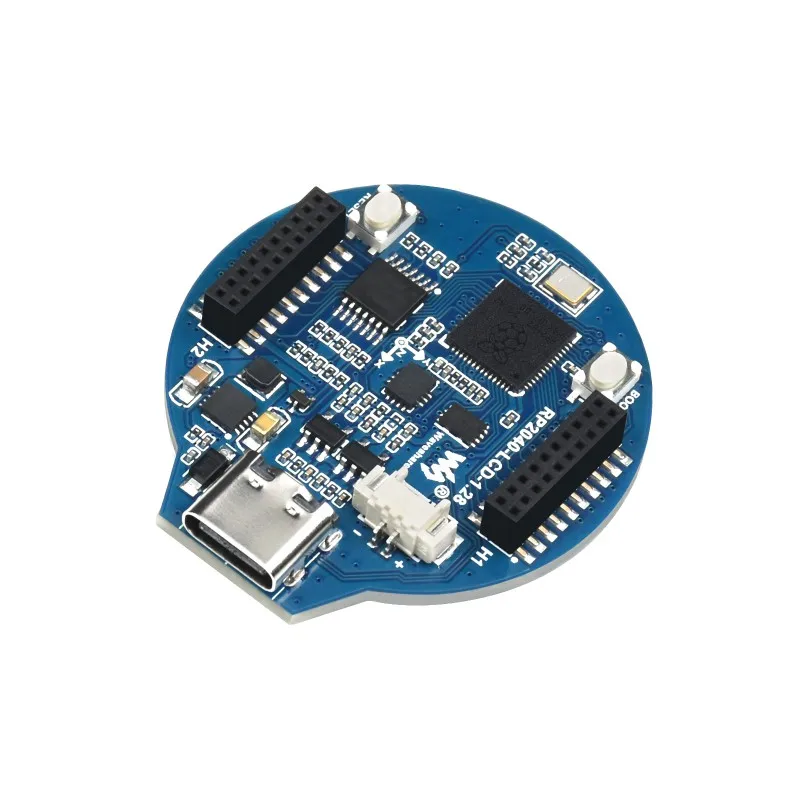 Placa Mcu com Lcd Redondo Raspberry pi Porta Usb c Acelerômetro Sensor de Giroscópio Base Rgb 65k 1.28 Rp2040 - Imagem 2