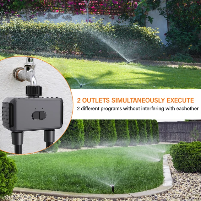 Tuya Wifi Intelligens Szelep Automatikus Vízi Időzítő Kültéri Mezőgazdasági Kert Sprinkler Időzítője Az Alexa -Val És A Google Assistant -Nal - Image 4