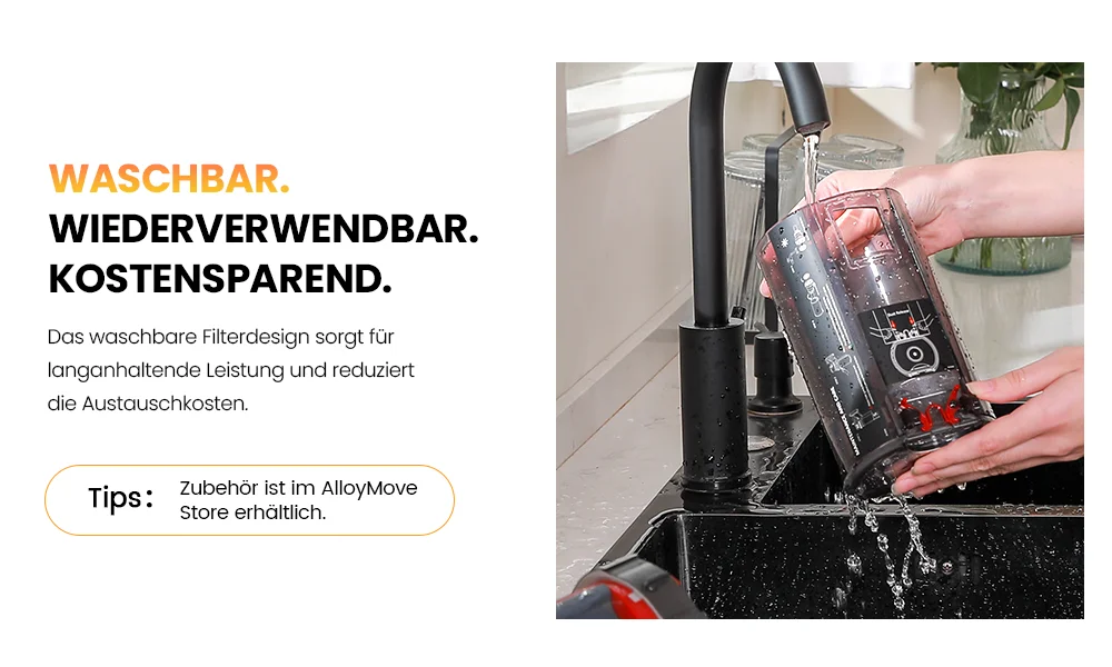Erabros EV5 70KPA Ultra-Starker Kabelloser Staubsauger 550W 80 Minuten Laufzeit Drahtloser Staubsauger mit 4 Modi & Smart-Display – Detail 9