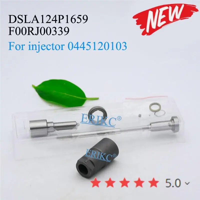 

ERIKC Injector 0445120103 Repair Parts Overhaul Kits Fuel Nozzle DSLA124P1659 Valve F00RJ00339 For Dodge Ram Cummins 0986435505