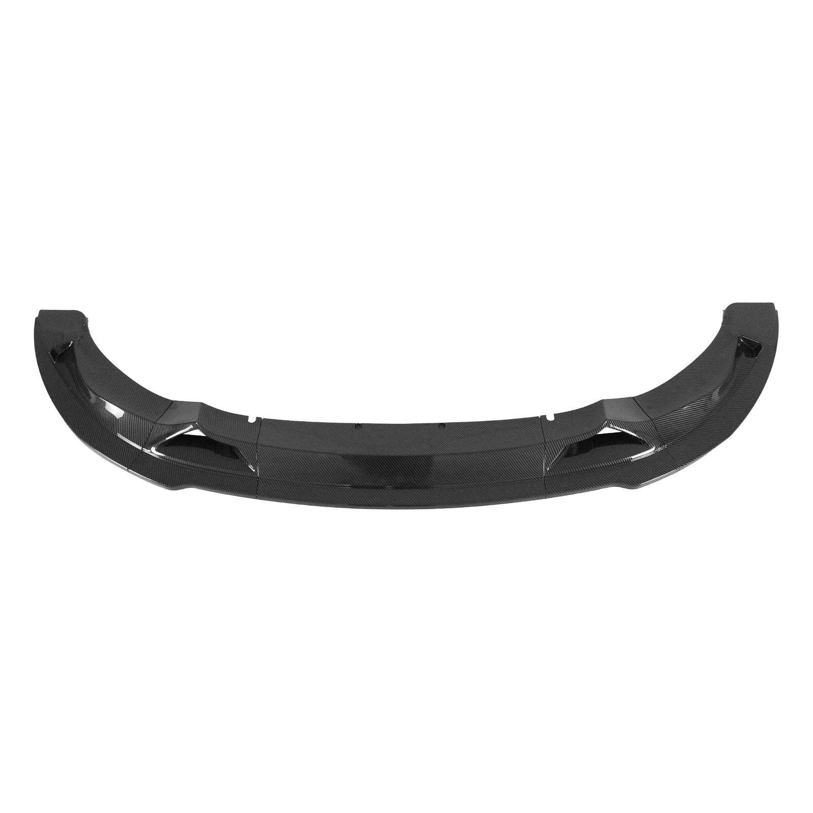 BMW F80 M3 F82 M4 2015-2020 프론트 범퍼 립 5PCS 자동차 액세서리 바디 키트 글로시 블랙 카본 파이버 프린트 ABS 플라스틱