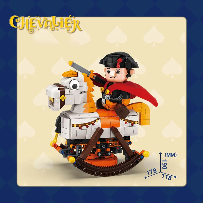 thumbnail image 1 of Bloques de construcción City MOC Payaso Caballo mecedor DIY Creativo Chevalier El Caballo mecedor Ladrillos de ensamblaje Juguetes para niños Regalos, 1 of 5