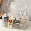 Light Luxury Water Corrugated Trapezoidal Open Desktop Storage Box Cosmetics Storage Box Multi-grid Makeup Organizer Box 4