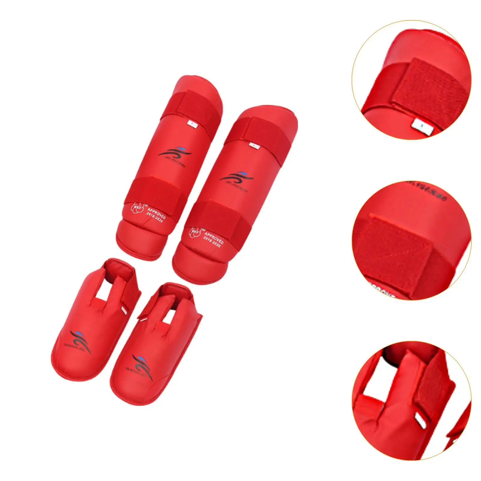 Muay Thai Kickboxing Shin Guards Leg Instep Protection Pads for Kickboxing
