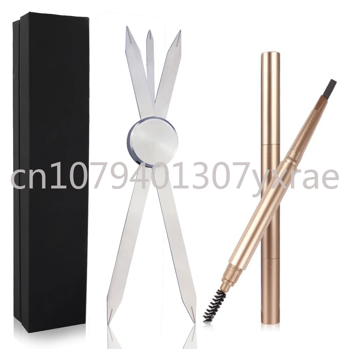 

Embroidery compass, makeup ruler, artifact, embroidery eyebrow, golden scale, eyebrow, three point positioning embroidery tool