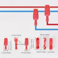 120 Pieces/Box Quick Cable Connectors Snap-Lock Wire Terminals Crimp T-Type Connector Wire Connector Combo Kit - Image 4