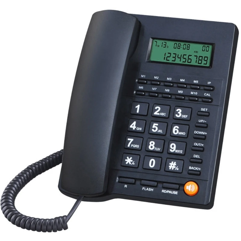

Corded Telephone Desk Landline Phone Desktop House Phone Seniors Caller