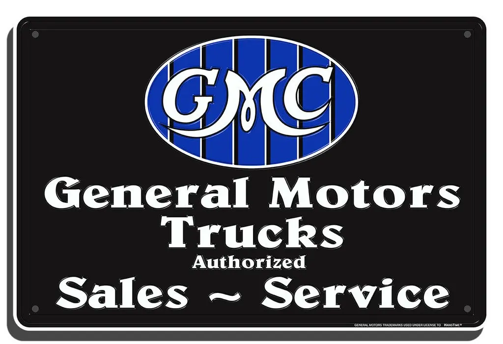 GMC Trucks Sales Service Metal Sign after sales service link