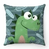 Home Room Gift Sofa Bed Chair Pillowcase Cartoon Dinosaur  Cute  Square 2