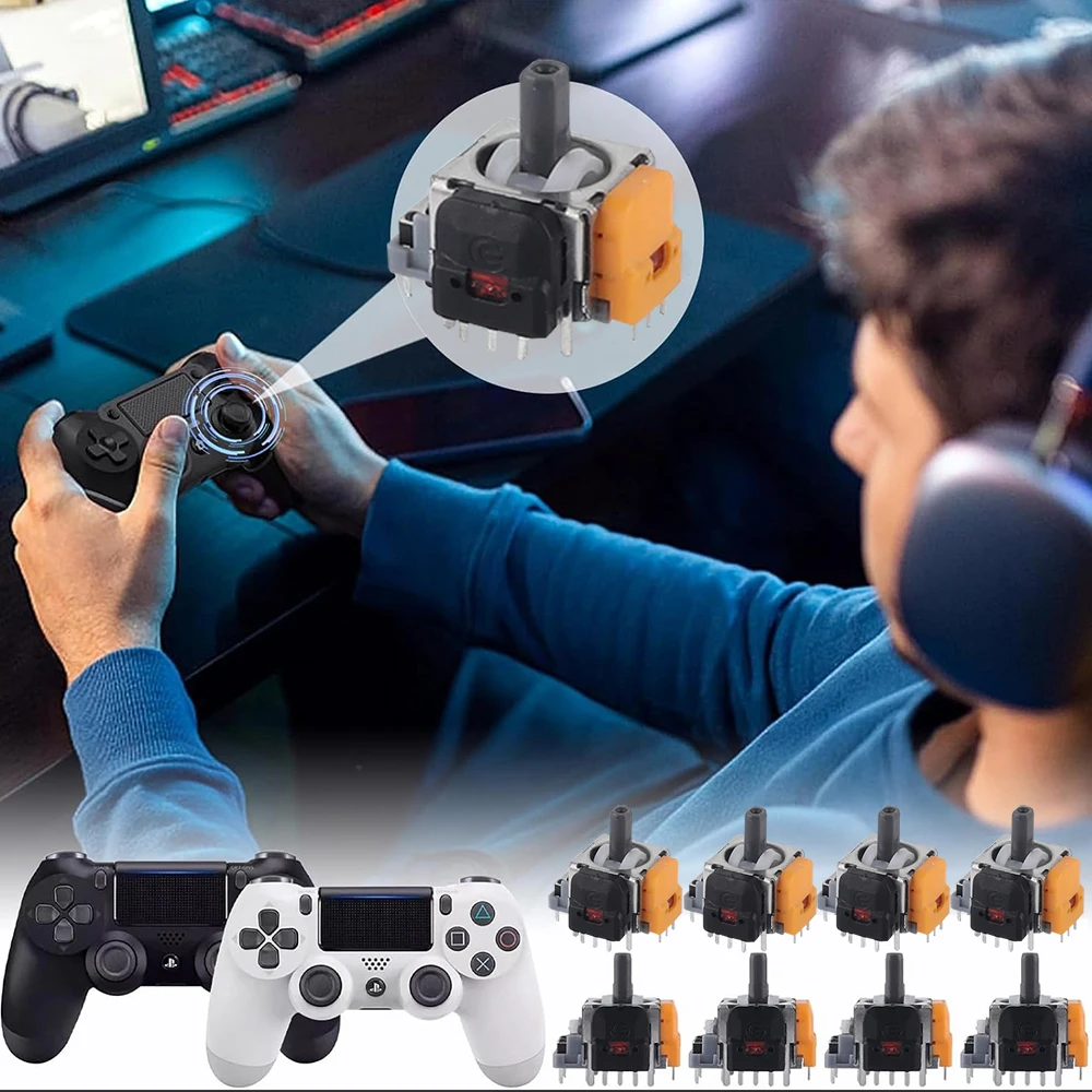 Enhanced Joystick Sensor Pack: 4-Pack Hall Effect 3D Analog Joysticks