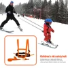 Children Ski Safety Belt with Traction Rope Skiing Shoulder Strap Adjustable for Skating Skiing Skateboarding Use 2