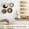 Straw Woven Wall Decoration Boho Rattan Wall Basket Decor Round Grass Weaving Ornament Rustic Seagrass Flat Hoom Hanging Crafts 4