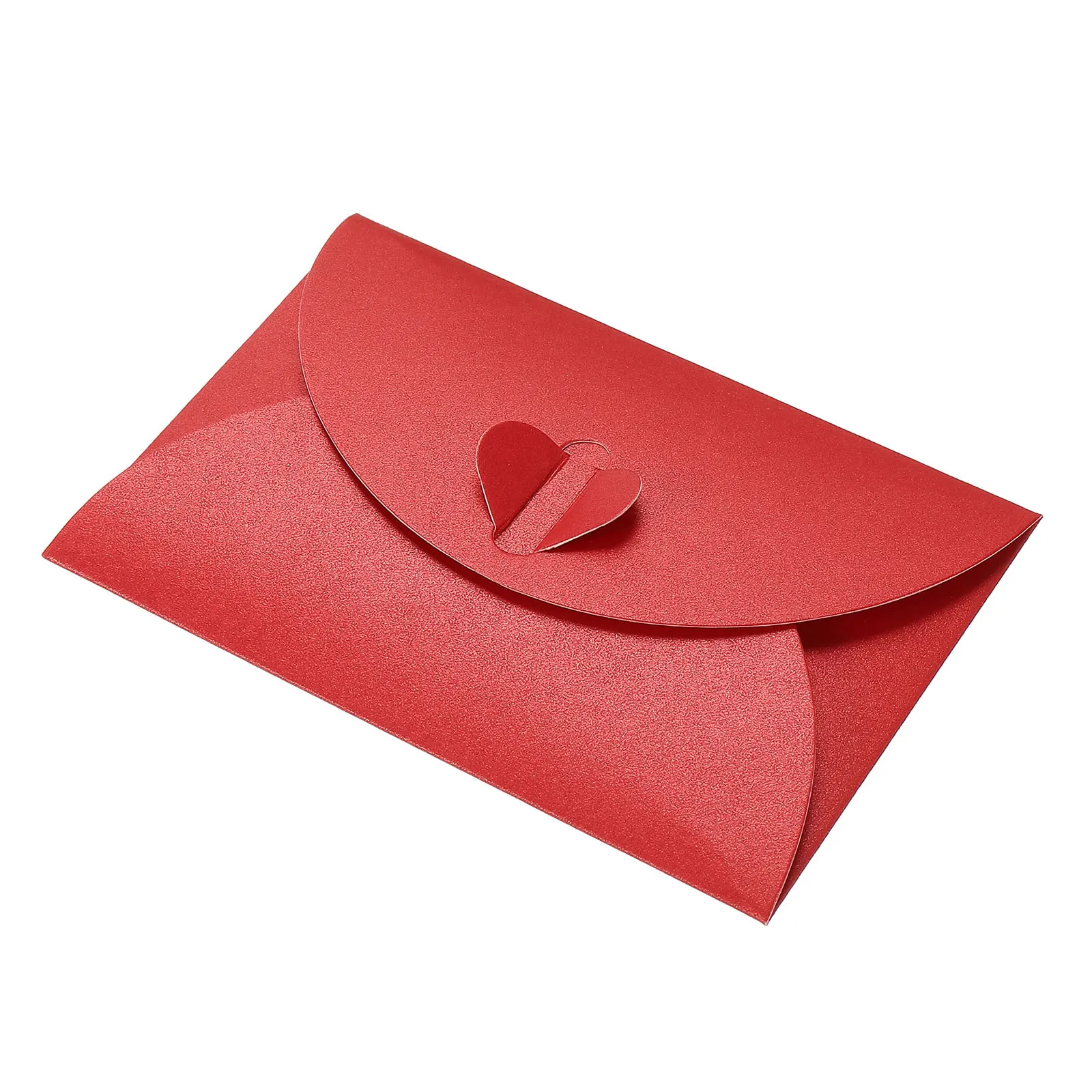 50Pcs Mini Colored Envelope Thick Cardboard Small Foldable DIY Pearl Paper Envelopes Self Locking Buckle Letter Gift Card Cover 10pcs lot custom pearl paper 5 colors blank envelope 10 7 5cm bank card envelope greeting card mini envelope membership card