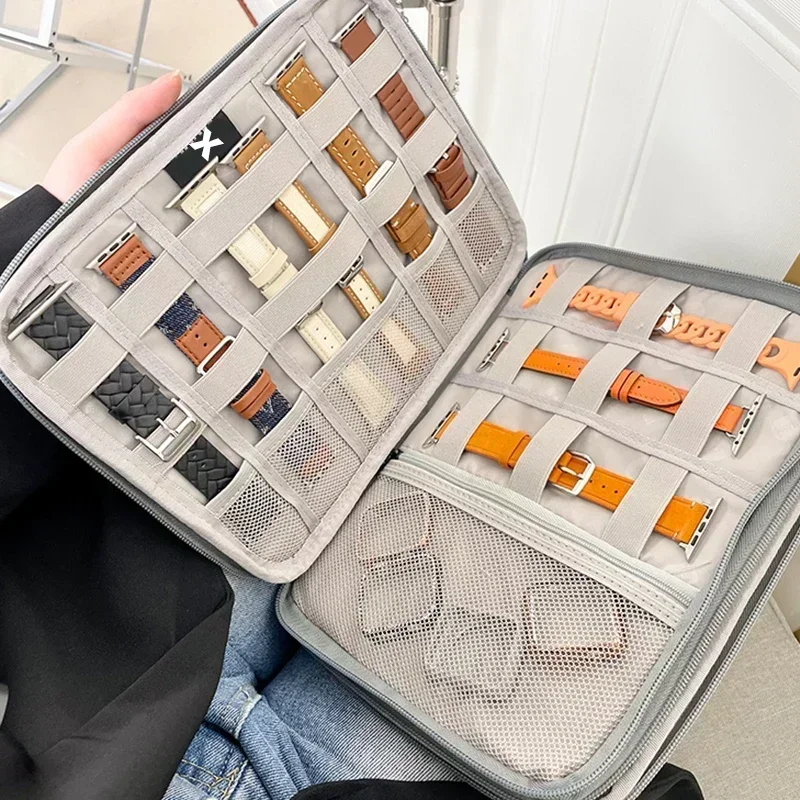 Portable Watch Organizer Case for Apple Watch Strap