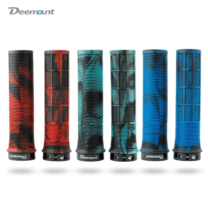 

Deemount TPR Bicycle Handlebar Grips Anti-skid Bar End Comfy Hand Feel MTB Cycling Hand Rest Shock-absorbing Bike Grips