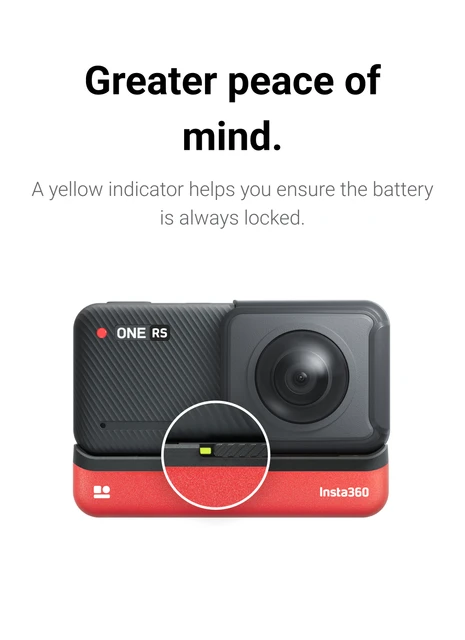 Insta 360-広角レンズ,純正アクセサリー,4k,360 1インチ