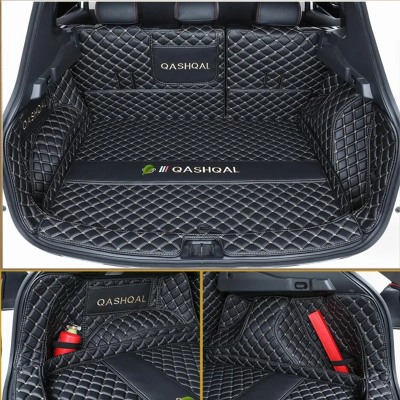 

Leather Car Trunk Mats For Nissan Qashqai j11 2019 2020 2021 2022 Anti-Dirty Protector Tray Cargo Liner Accessories Styling H
