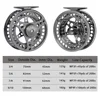 Goture Fly Fishing Reels CNC-machined 3/4 5/6 7/8 9/10 Large Arbor Fly Reel 2+1BB 1:1 WT For Trout Pike Carp Fishing Accessories 2