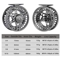 Goture Fly Fishing Reels CNC-machined 3/4 5/6 7/8 9/10 Large Arbor Fly Reel 2+1BB 1:1 WT For Trout Pike Carp Fishing Accessories 2
