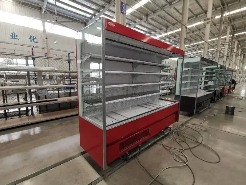 Vertical Upright Open Front Display Refrigerator Yogurt Fresh Food Display Chiller Open Display Cooler - Image 2