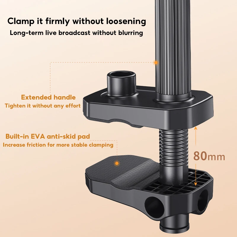 MoZhao Phone Stand Fill Light Shooting Live Broadcast Stand Desktop Shooting Beauty Lamp Gourmet Jewelry Recording Video Stand