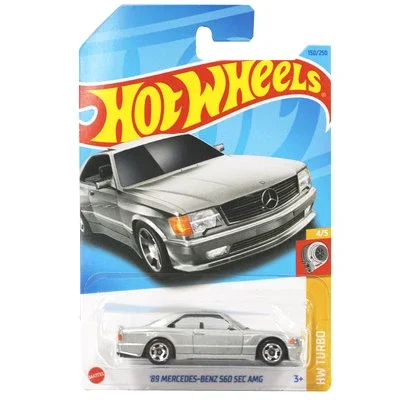 2025J Original Hot Wheels Car 89 Mercedes-Benz 560 SEC AMG 1/64