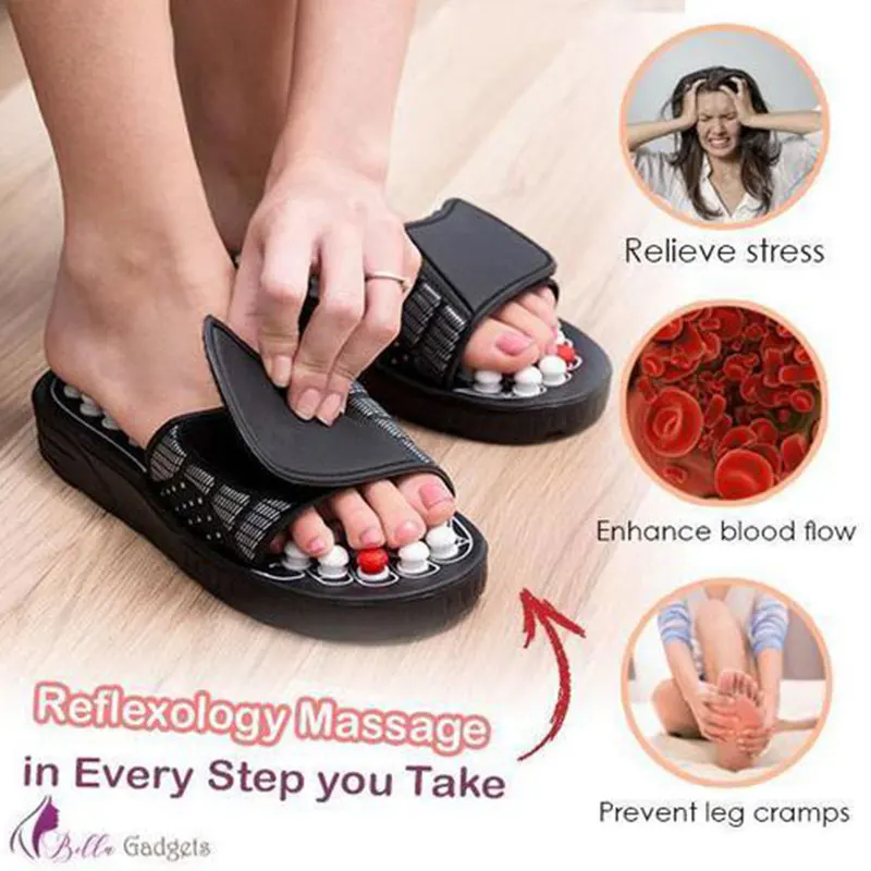 1 Pair Acupressure Socks Physiotherapy Massage Relieve Tired Feet Reflexology Socks Foot Point Full English Illustration