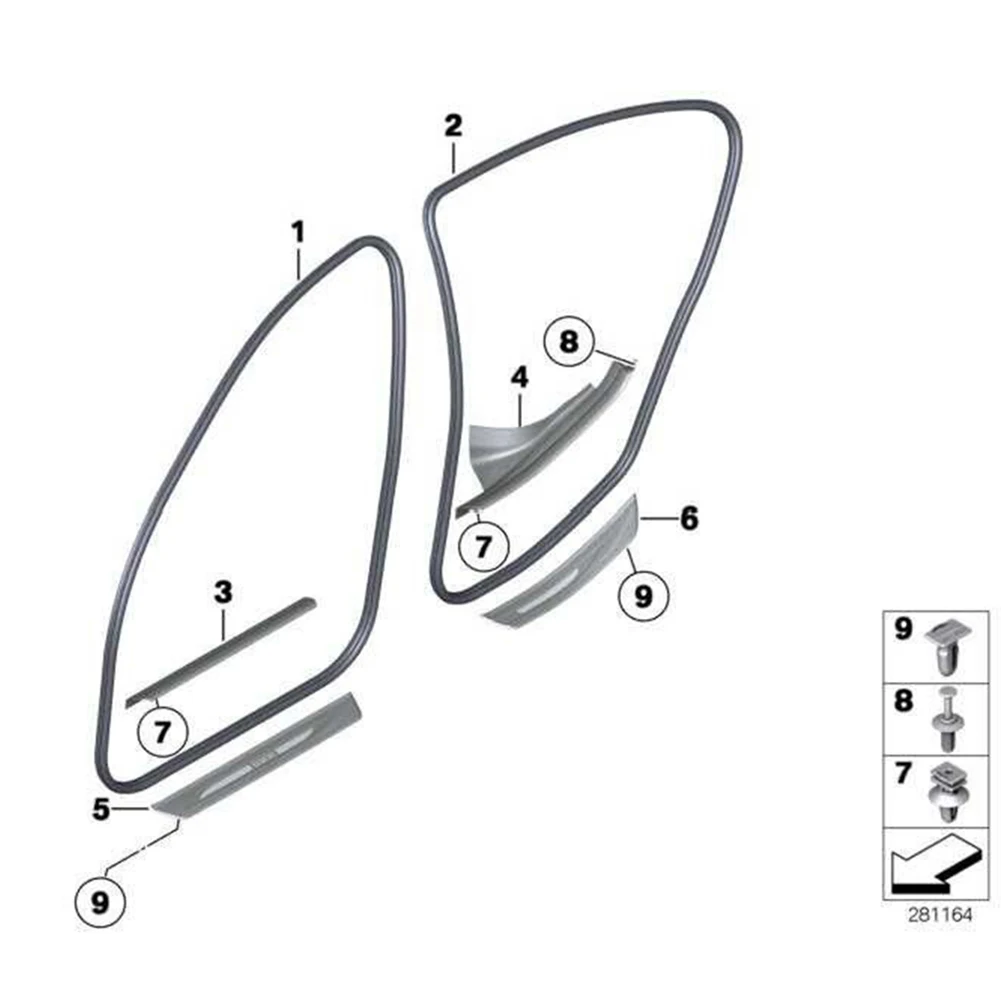 Přední dveře tělo pečetního svléknout se pečeť příslušenství černá guma dopravní prostředek pro BMW 5\' F10 F18 LCI 520 pro BMW F10 F11 praktický