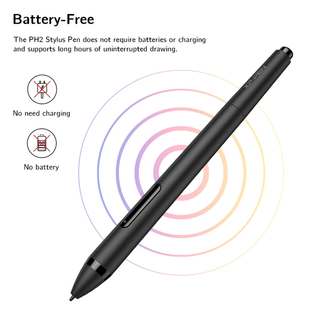XP-Pen PH02 Power Stylus 8192 Pressure Only for Drawing Tablet Star G960S PLUS / Artist 12 / Deco 02 4