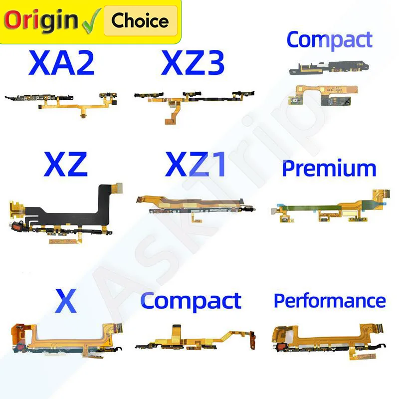 Universal Side Key Button Power Volume Flex Cable Replacement for Sony Xperia Series Smartphones