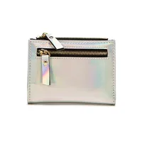 Fashion Women's Wallets Short Wallet for Woman Colorful Double Zipper Allmatch Coin Purse Ladies Small Wallet Female Card Holder 1