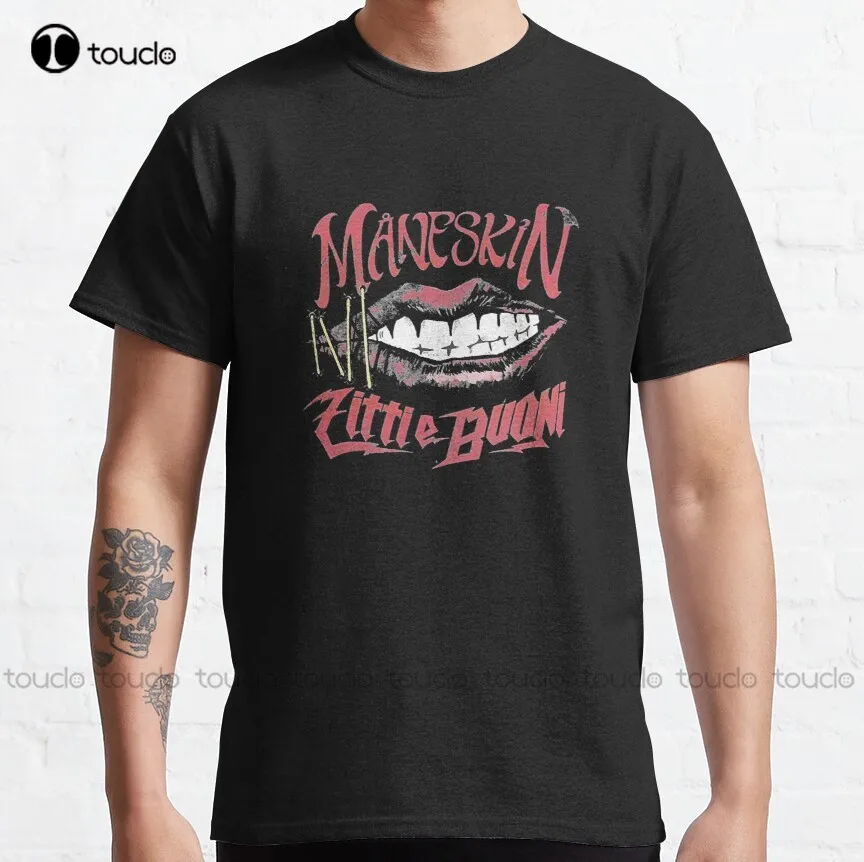 

Maneskin Classic T-Shirt Shirts Custom Aldult Teen Unisex Digital Printing Tee Shirt Fashion Funny New Xs-5Xl