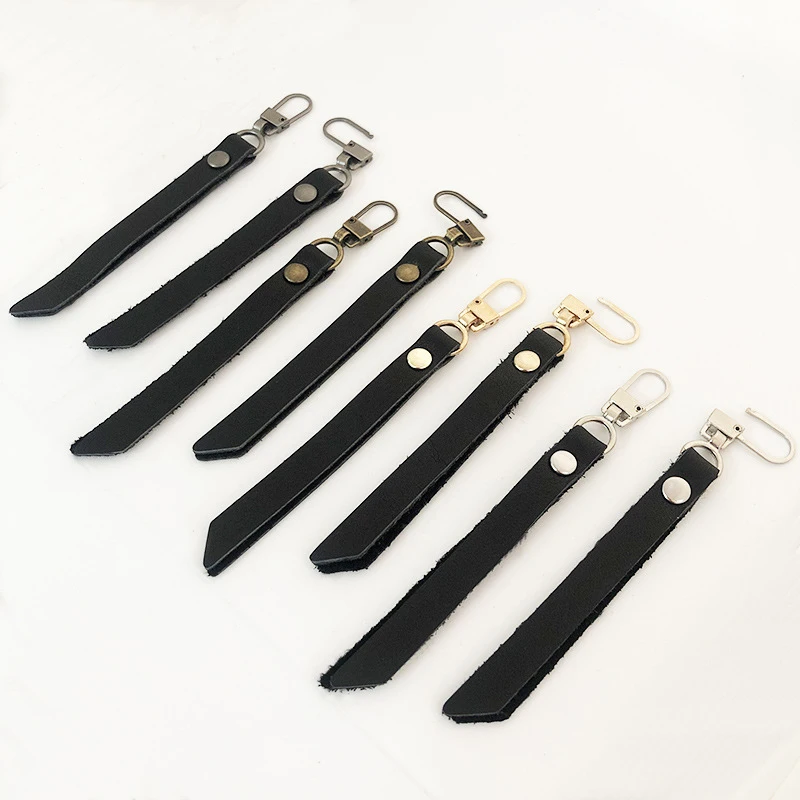 Leather Zip Puller - 15 pcs (LZIP01) Handmade Zipper Pull - Zipper Heads  Replacement (Standard Text)