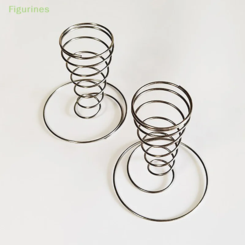 1Pcs Cone Holder Stand Ice Cream Rack French Fry Waffle Display Roll Cones Metal Basket Hand Fries Serving Steel Stainless Pizza ice cream cone holder
