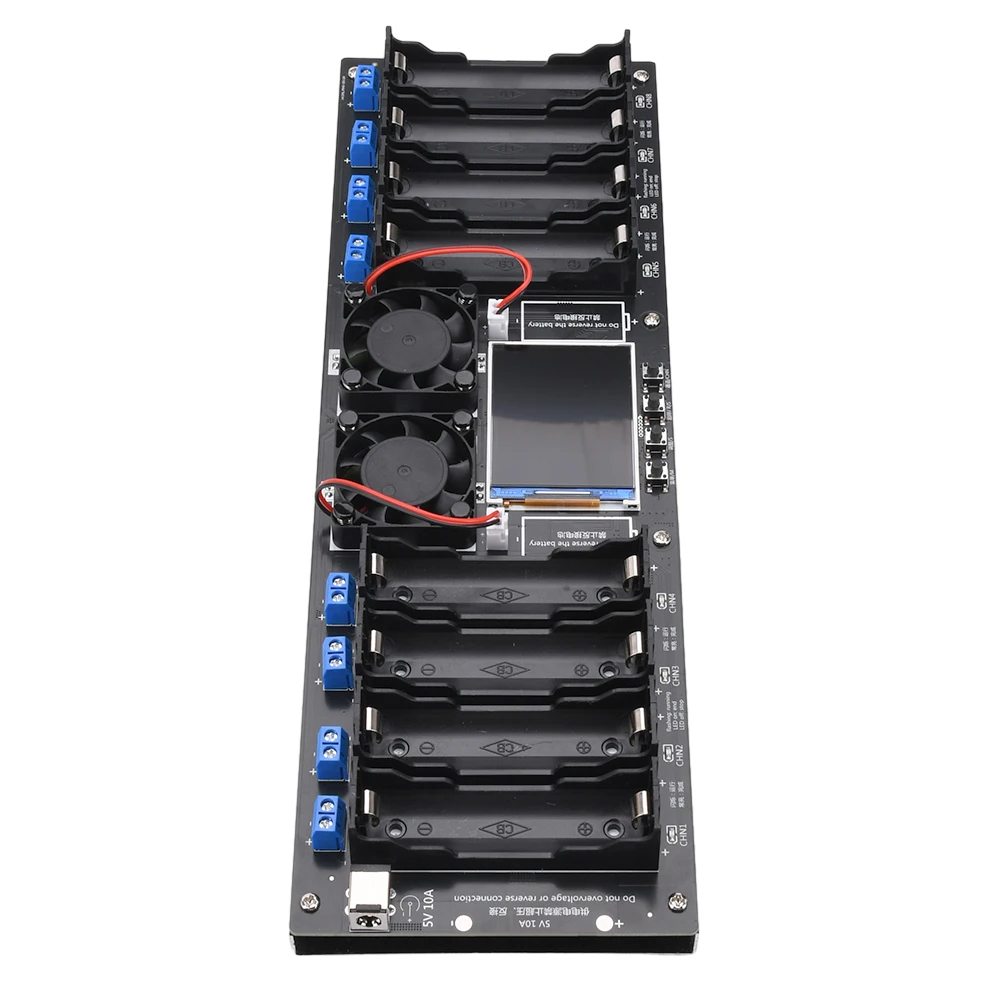 18650 Lithium Battery Capacity Tester Module 8 Channel Battery Tester Type-C MAh MWh Digital Battery Power Detector Module 4