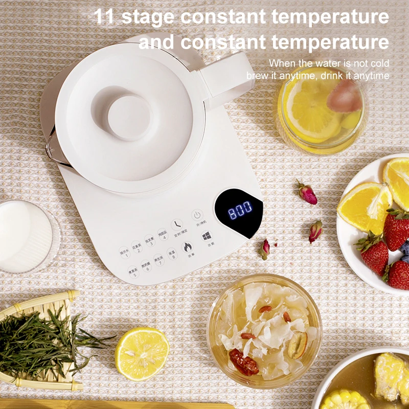 New 1.8L Boil Water Kettle Dessert Pot Timed High Quality Heat Resistant GlassTea Pot Teaware Kung Fu Tea Set Puer Pot 220V 4