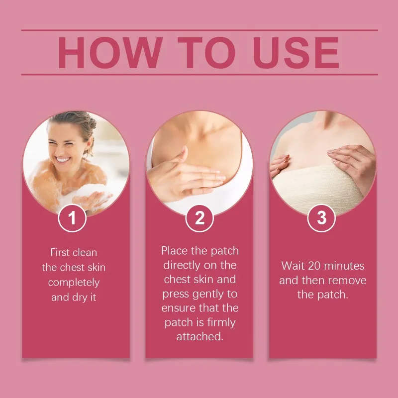 Breast Patch Plump Amore Enhancement Promote Female Hormone Lift Firming Breast Growth Plumping Massage