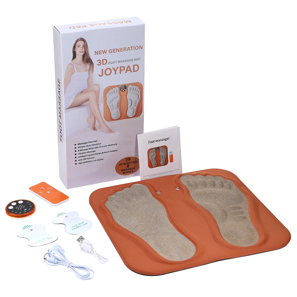 3D Akıllı Ayak Masaj Yastığı RF Uzaktan Ayak Masajı 8 Mod 29 Seviye Kan Dolaşımını Artırın Kasları Rahatlatın İnce Bacaklar Ayak Pedi
