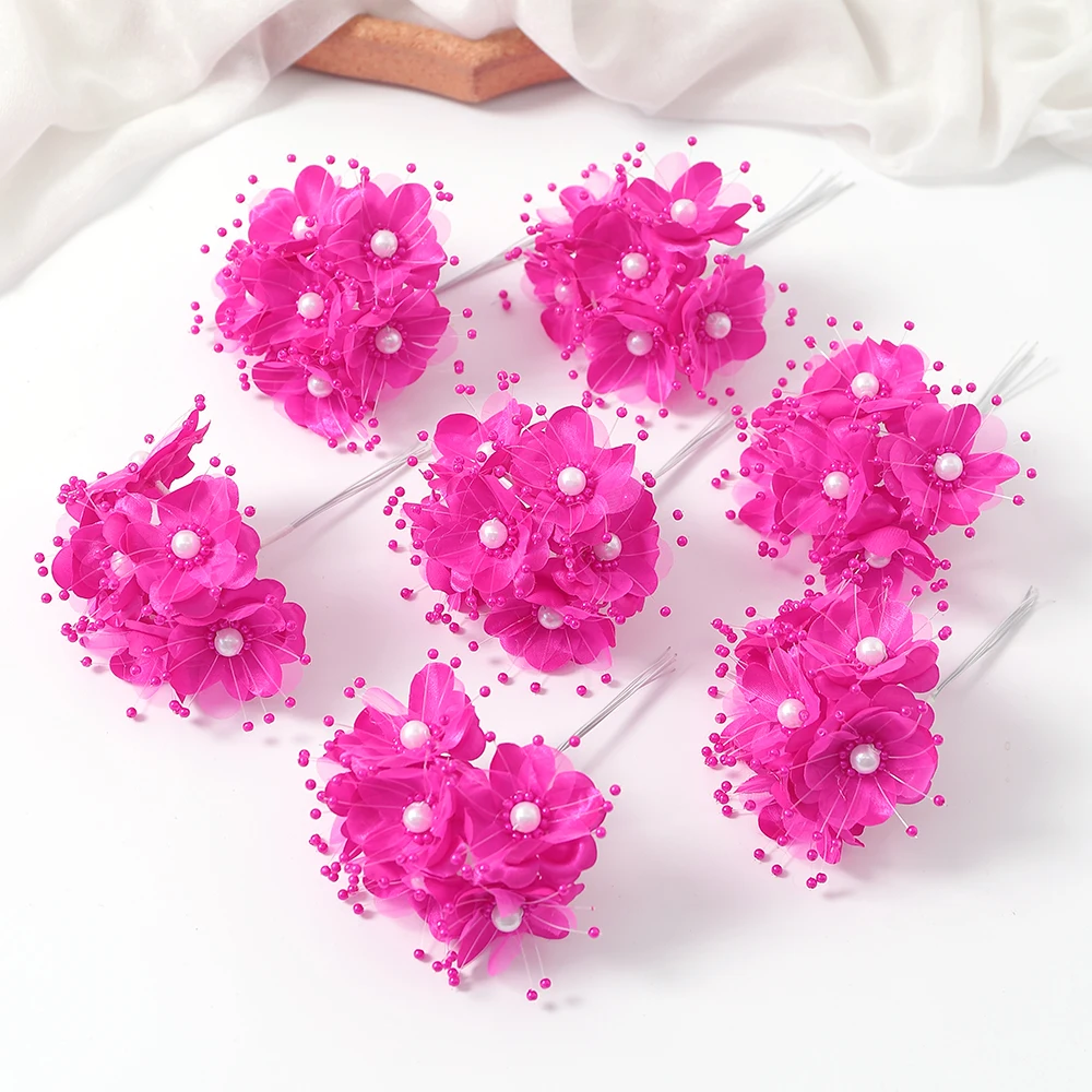 Elegant Pearl-Inspired Artificial Flower Bouquet