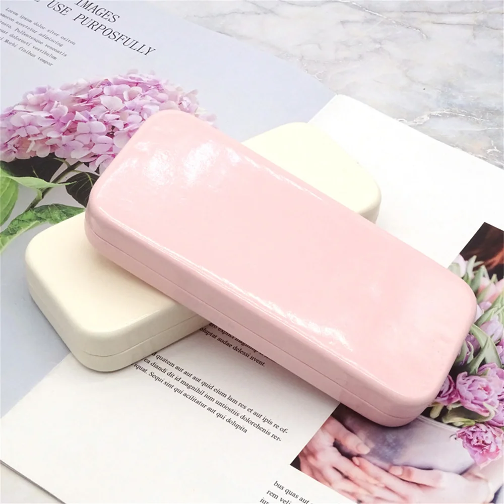 Fashion Men Women Glasses Case Metal Hard Anti-pressure Sunglasses Protective Box Solid Color High-value Myopia Storage Box