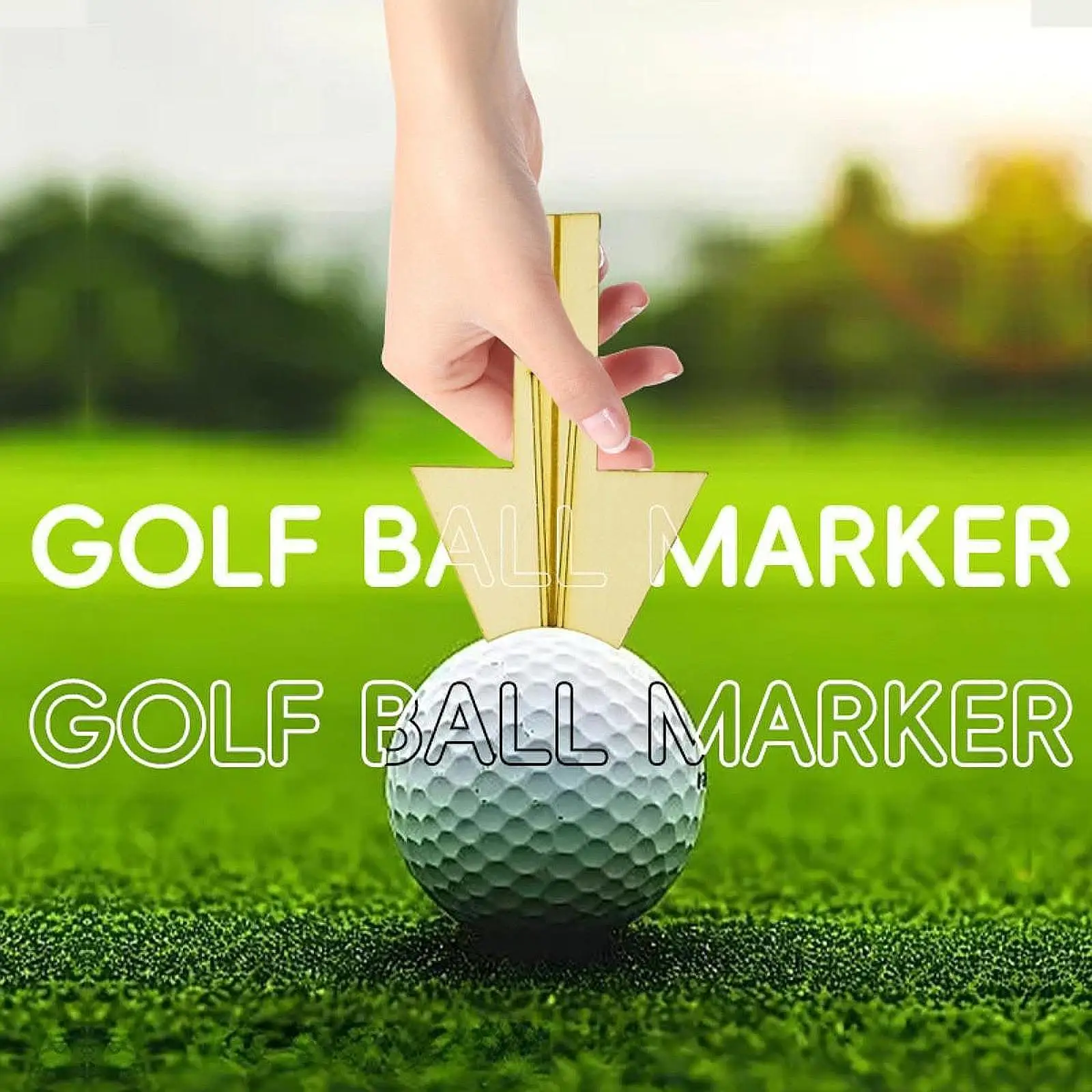 Golf Ball Marker Beginner Sturdy Women Men Premium Golf Accessories for Dad